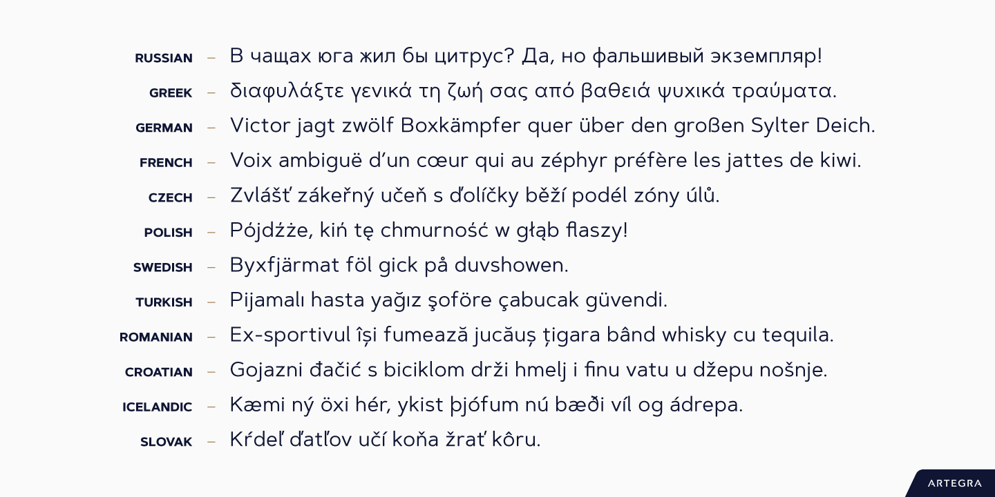 Przykładowa czcionka Artegra Sans Condensed #4